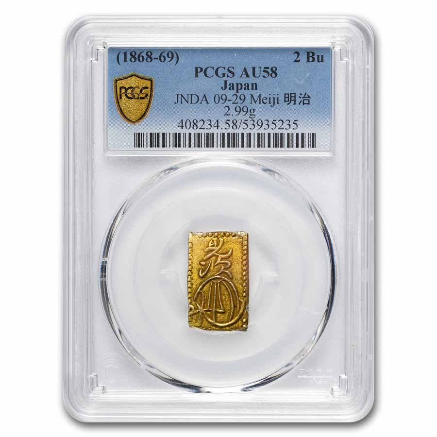 yuyusaページ 1868-1869) Japan Gold 2 Bu (Meiji Nibukin) AU-58 PCGS | eBay